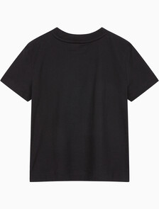 Buy 여성 릴렉스핏 아카이브 로고 크루넥 반팔 티셔츠 in color BLACK BEAUTY