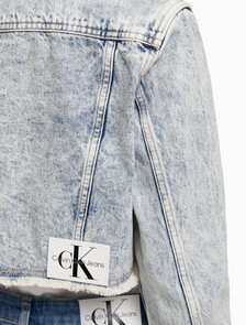 Buy 여성 익스트림 90's 크롭 데님 재킷 in color CHALKY BLUE