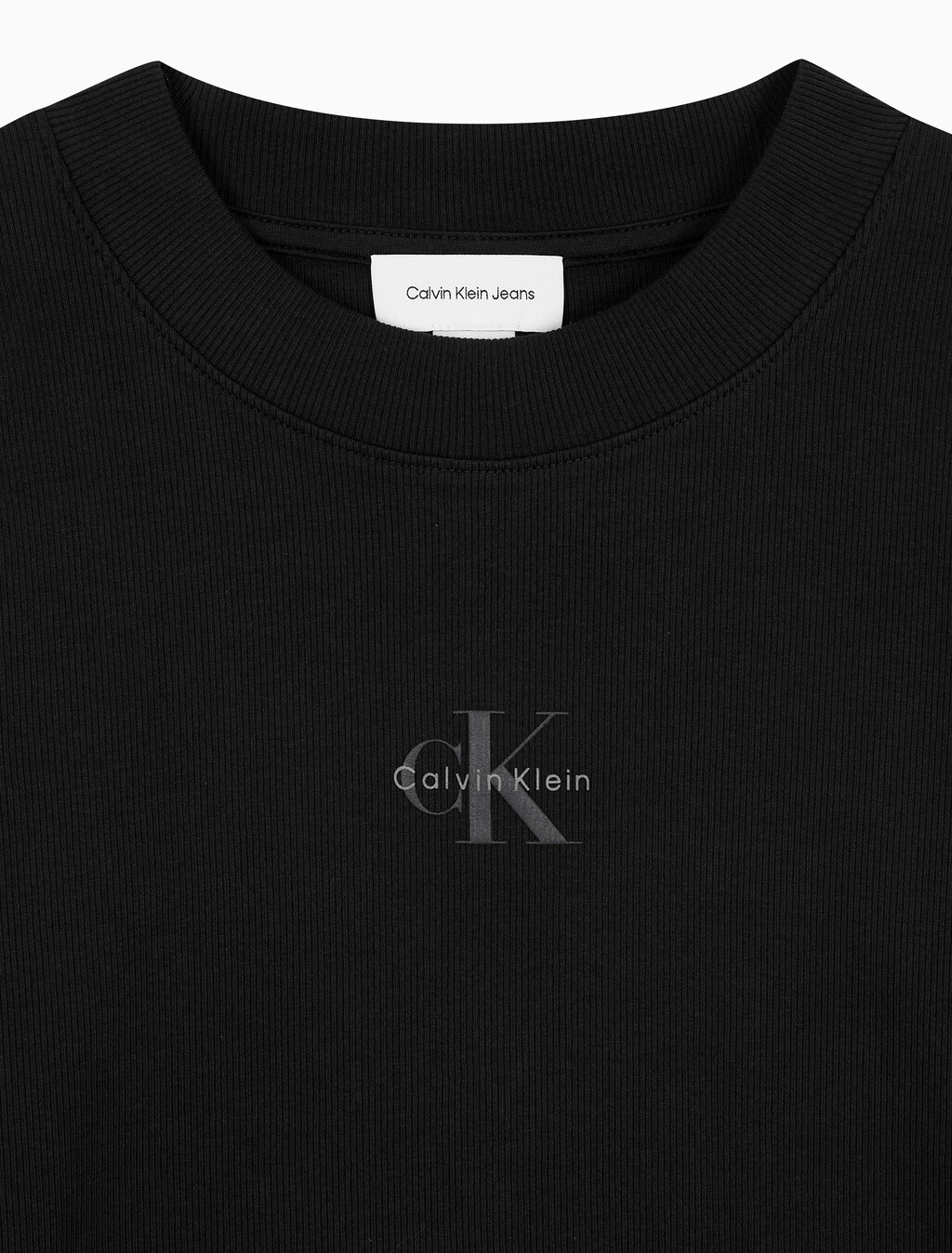 Buy 여성 L/S 모노그램 베이비 티셔츠 in color BLACK