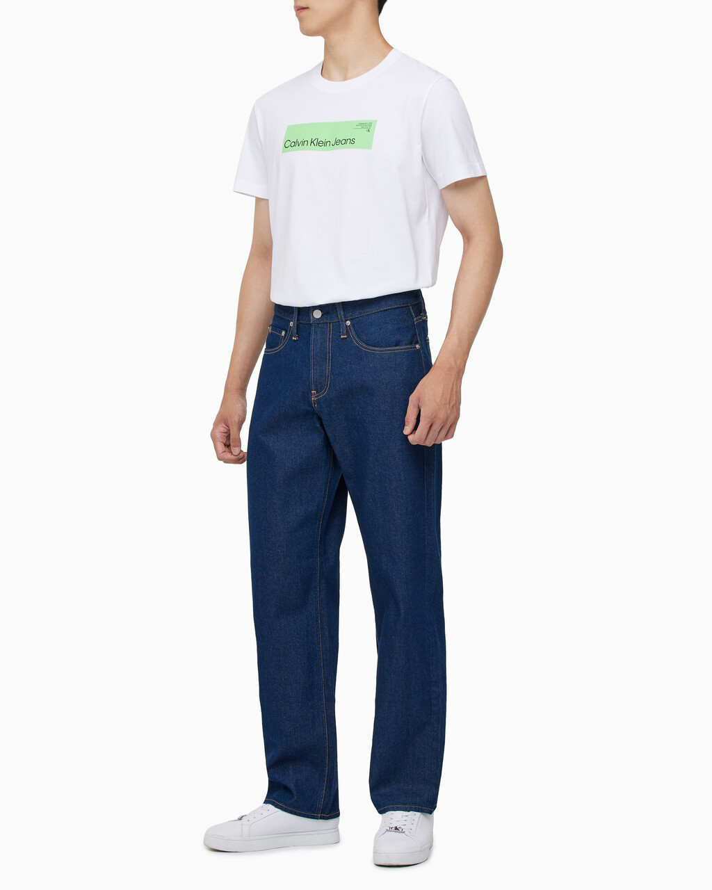 Buy 남성 90's 스트레이트핏 린스 데님 in color RINSE BLUE
