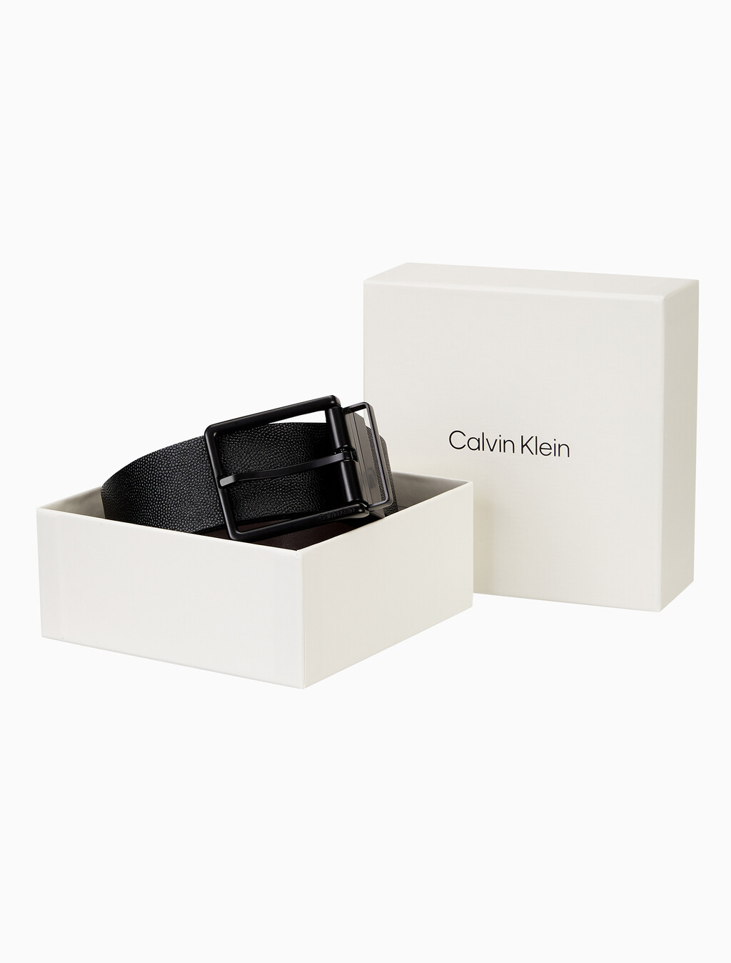 Buy 남성 클래식 스퀘어 버클 40mm 벨트 in color BLACK/MATTE BLACK