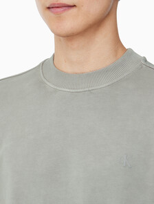 Buy 남성 릴렉스핏 빈티지 워시 맨투맨 스웻셔츠 in color KHAKI BEIGE