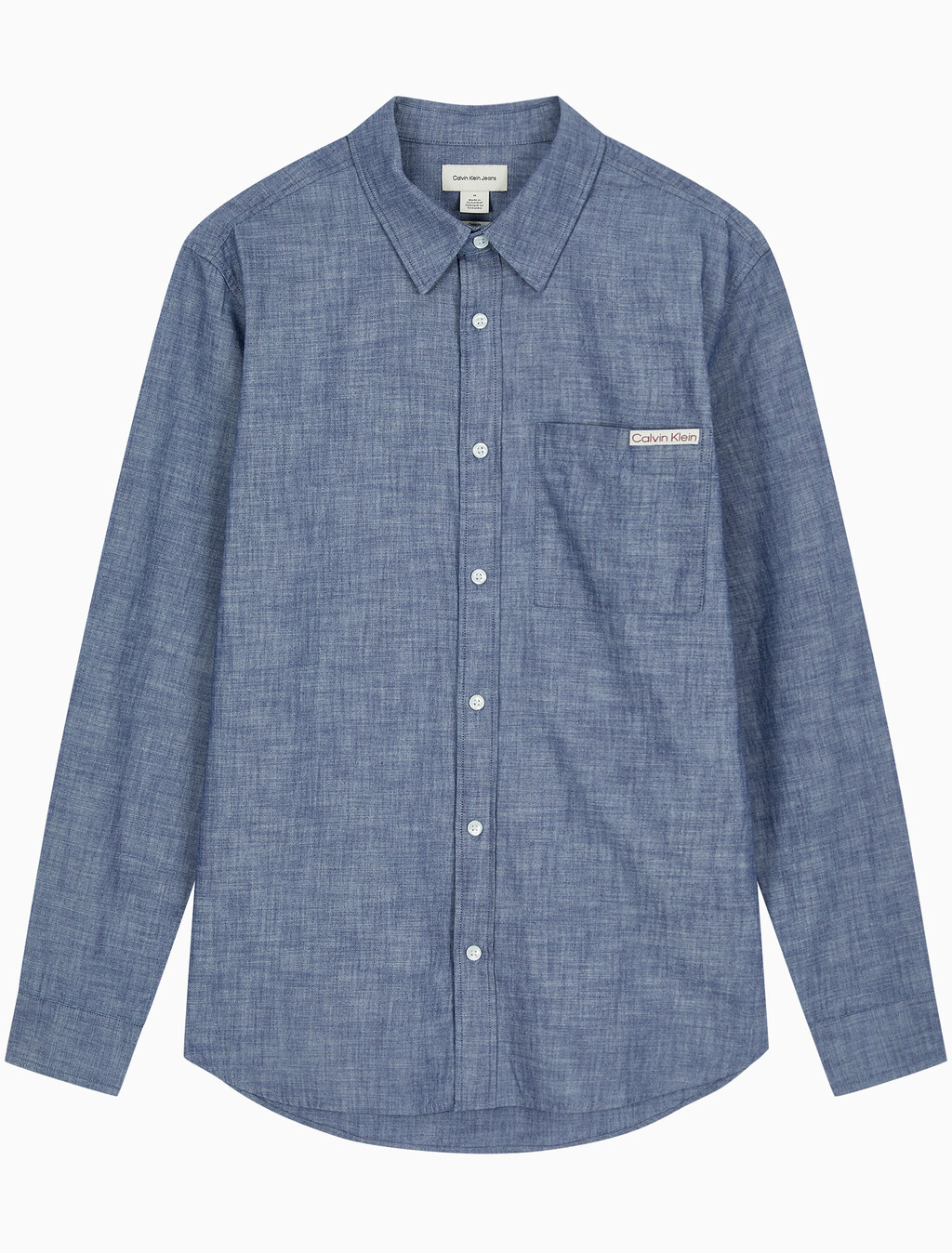 Buy 챔브레이 클래식 셔츠 in color Deep Indigo Blue