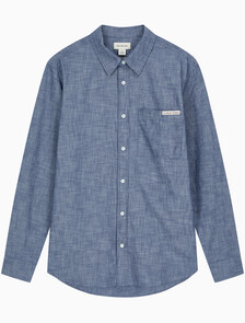 Buy 챔브레이 클래식 셔츠 in color Deep Indigo Blue