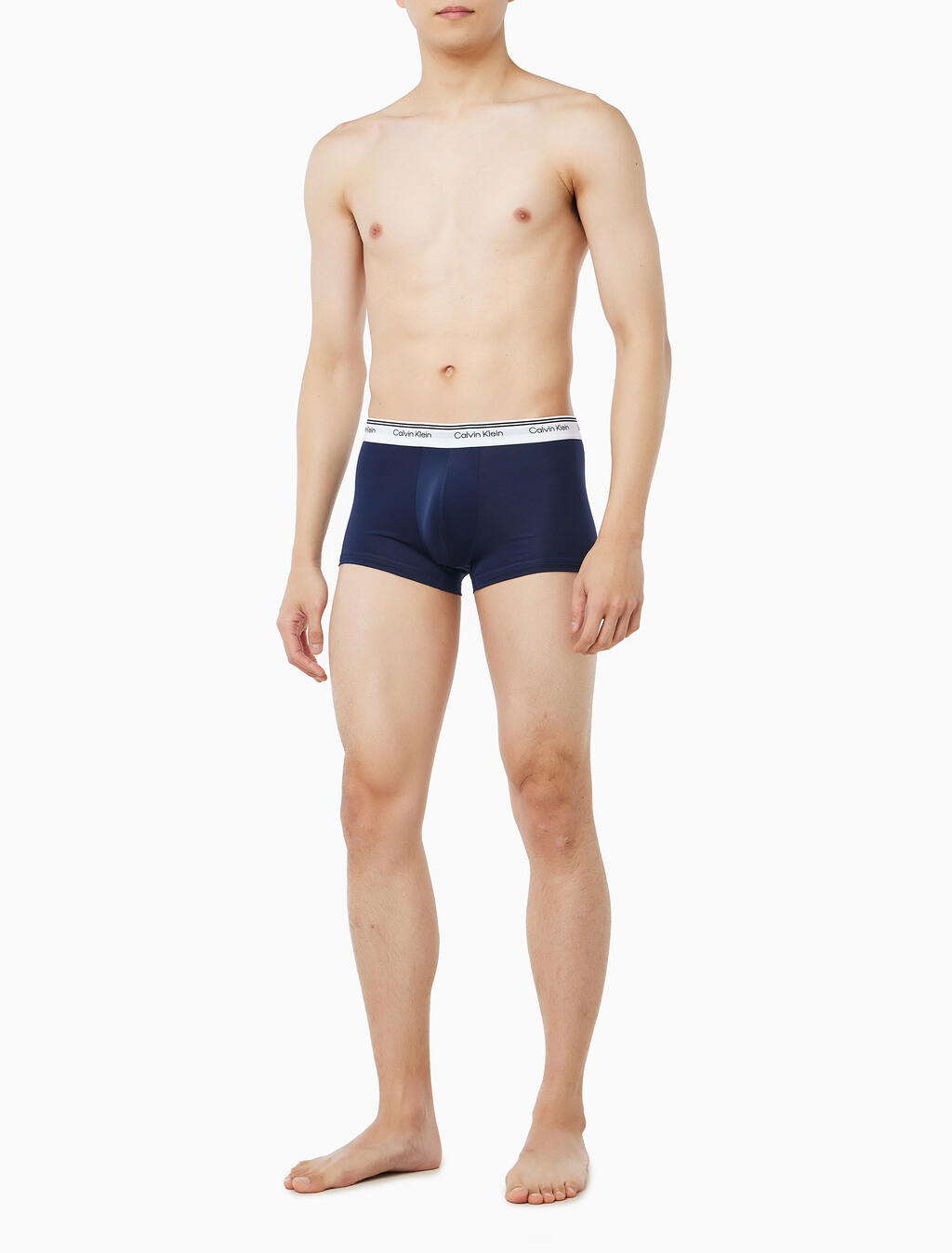 Buy 남성 마이크로파이버 스트레치 밸런스 로우 라이즈 트렁크 3PK in color Pink / Light Grey / Dark Navy