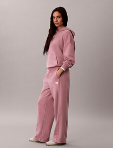 Buy 여성 우븐라벨 워시드 테리 후디 in color DUSKY ORCHID