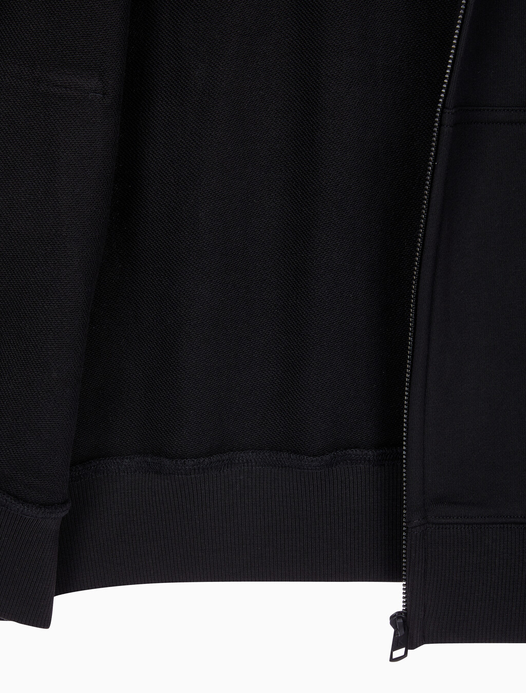 Buy 남성 릴렉스핏 CK 뱃지 로고 집업 후디 in color CK BLACK