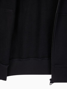 Buy 남성 릴렉스핏 CK 뱃지 로고 집업 후디 in color CK BLACK