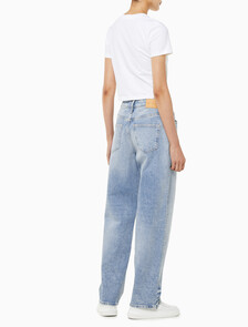 Buy 여성 90's 스트레이트핏 라이트블루 데님 in color CHALKY BLUE