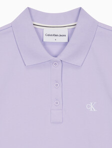 Buy 여성 CK 로고 폴로 반팔 원피스 in color LILAC