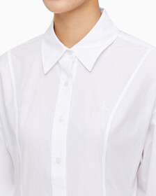 Buy 여성 롱슬리브 셔츠 드레스 in color BRIGHT WHITE