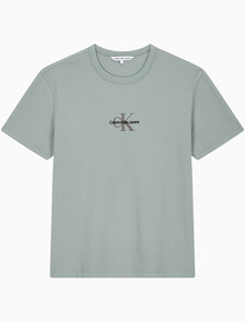 Buy 남성 시티 그리드 로고 반팔 티셔츠 in color KHAKI GREY