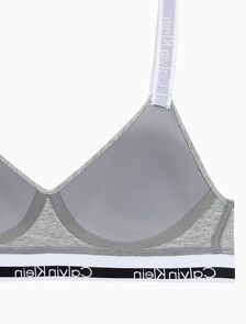 Buy 여성 아이콘 코튼 모달 브라렛 (H&E) in color GREY HEATHER