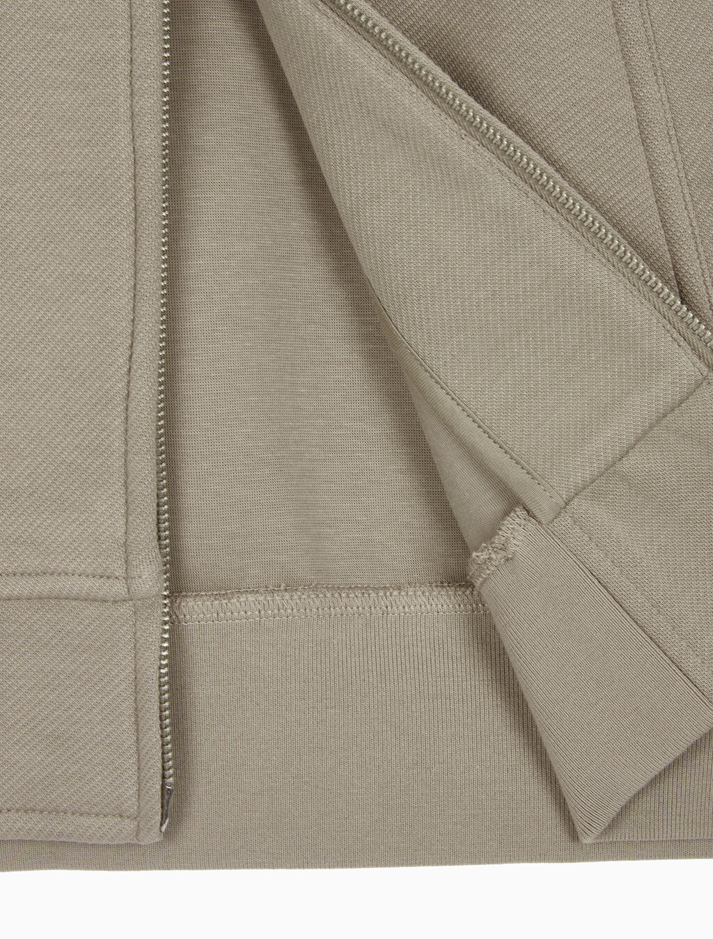Buy 남성 릴렉스핏 트윌 스웻 집업 자켓 in color KHAKI BEIGE