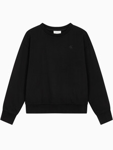 Buy 여성 아카이브 로고 프렌치테리 릴렉스핏 스웻셔츠 in color BLACK