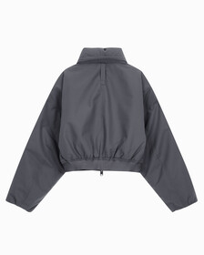 Buy 여성 크롭 패디드 재킷 in color BLK AOP/BITTER