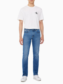 Buy 남성 바디핏 미드블루 37.5 기능성 데님 in color MID BLUE BACK EMBRO