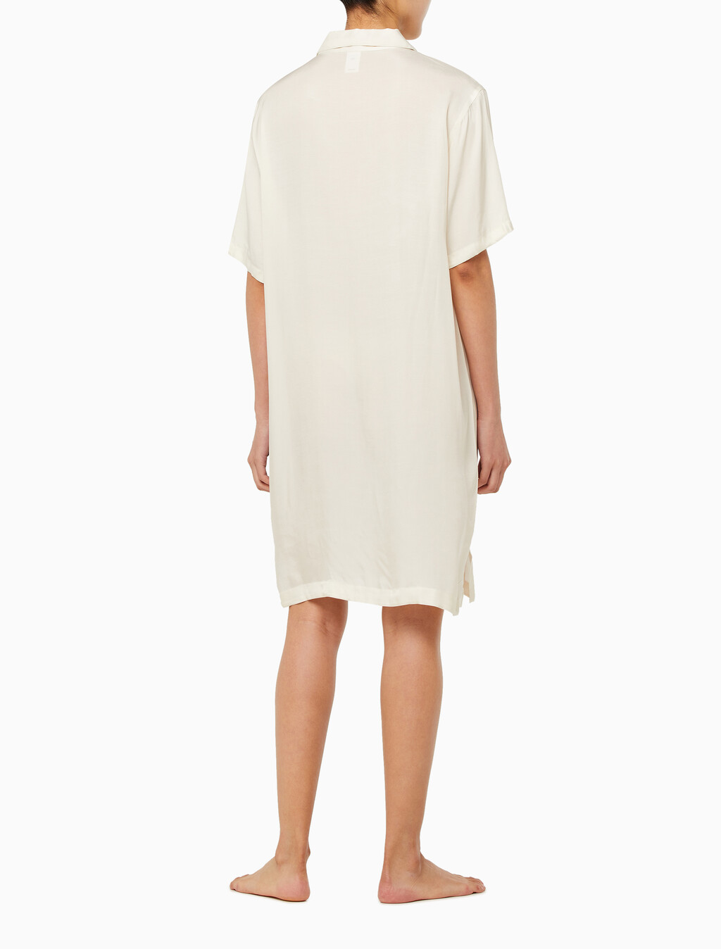 Buy 여성 퓨어쉰 숏 슬리브 나이트셔츠 in color IVORY