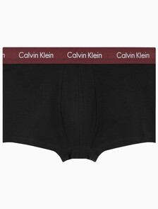 Buy 남성 EU 코튼 스트레치 3PK 로우 라이즈 드로즈 3PK in color BLACK