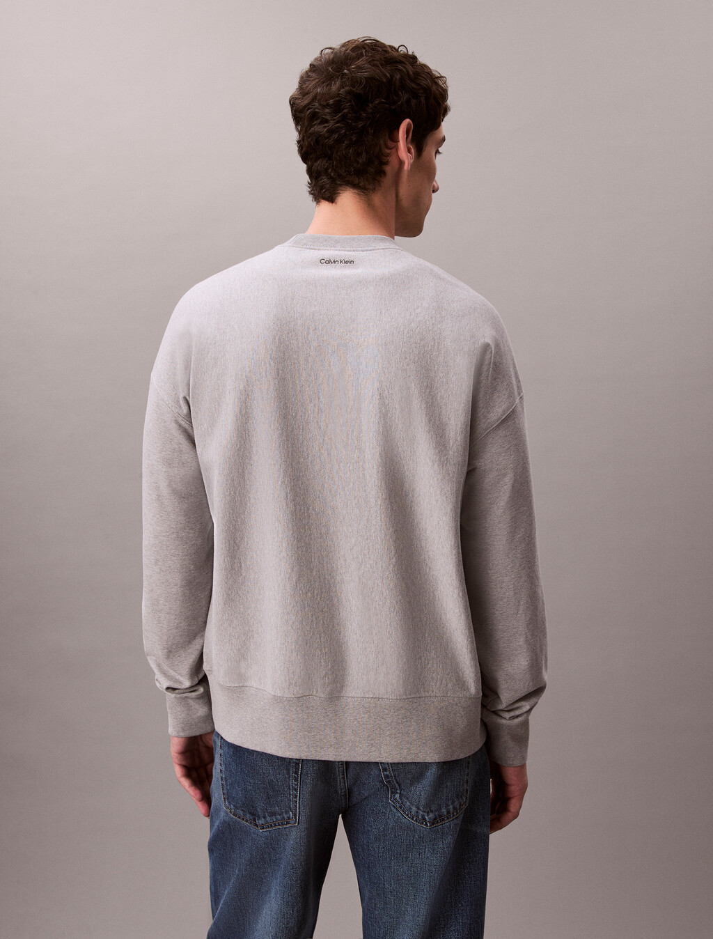 Buy 프리미엄 테리 캘빈 크루넥 스웻셔츠 in color HEROIC GREY HEATHER