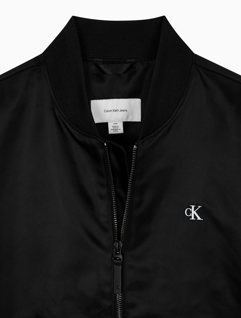 Buy 남성 나일론 보머자켓 in color BLACK