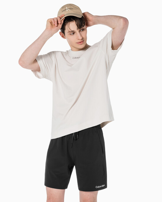 남성 CK 애슬레틱 릴렉스 핏 반팔 티셔츠