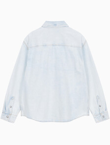 Buy 남성 릴렉스핏 데님 셔츠 in color CHALKY BLUE