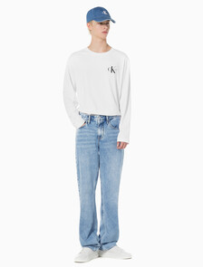 Buy 남성 90's 스트레이트핏 라이트블루 에코 쿨 데님 in color CHALKY BLUE