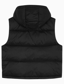 Buy 여성 에센셜 미드 웨잇 다운 베스트 in color BLACK