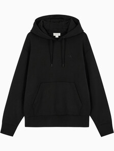 Buy 남녀공용 릴렉스핏 모노그램 백 로고 후디 in color CK BLACK