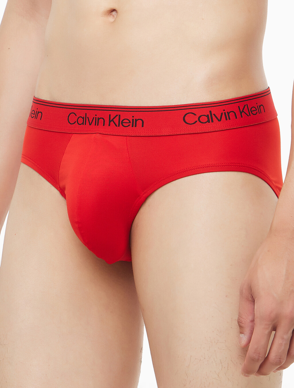 Buy 남성 마이크로 스트레치 3팩 힙 브리프 in color Black / Grey / Red