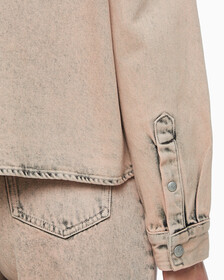 Buy 여성 슬림 데님 셔츠 in color MID BLUE BACK EMBRO