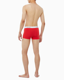 Buy 남성 모던 코튼 2PK 트렁크 in color RED/GREY