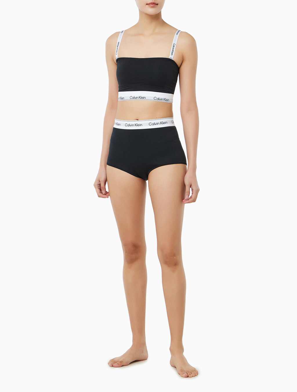 Buy 여성 아이콘 코튼 모달 반도 in color BLACK