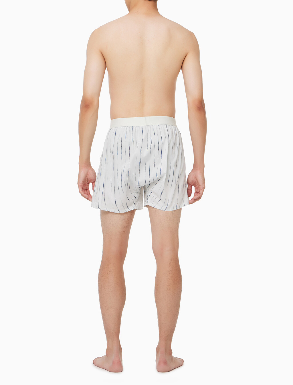Buy 남성 CK 1996 코튼 박서 박서 in color SHIBORI STRIPE PRINT_ROYAL IRIS