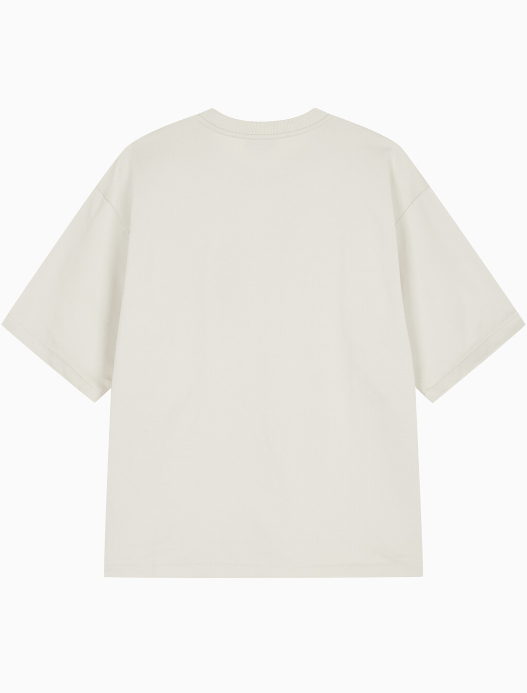 Buy 남성 오버핏 컴팩트 테리 반팔 티셔츠 in color SILVER BIRCH