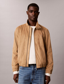 Buy 남성 페이크 스웨이드 해링턴 자켓 in color TIGERS EYE