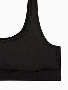 Buy 여성 심리스 립 라이틀리 라인드 브라렛 in color BLACK