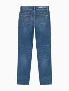 Buy 여성 하이라이즈 스키니핏 앵클 다크블루 37.5 기능성 데님 in color MID BLUE BACK EMBRO