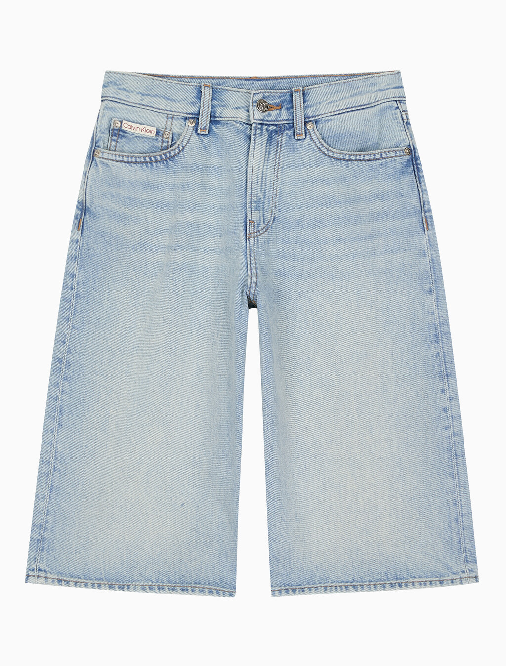 Buy 여성 텐셀 데님 롱쇼츠 in color Blue