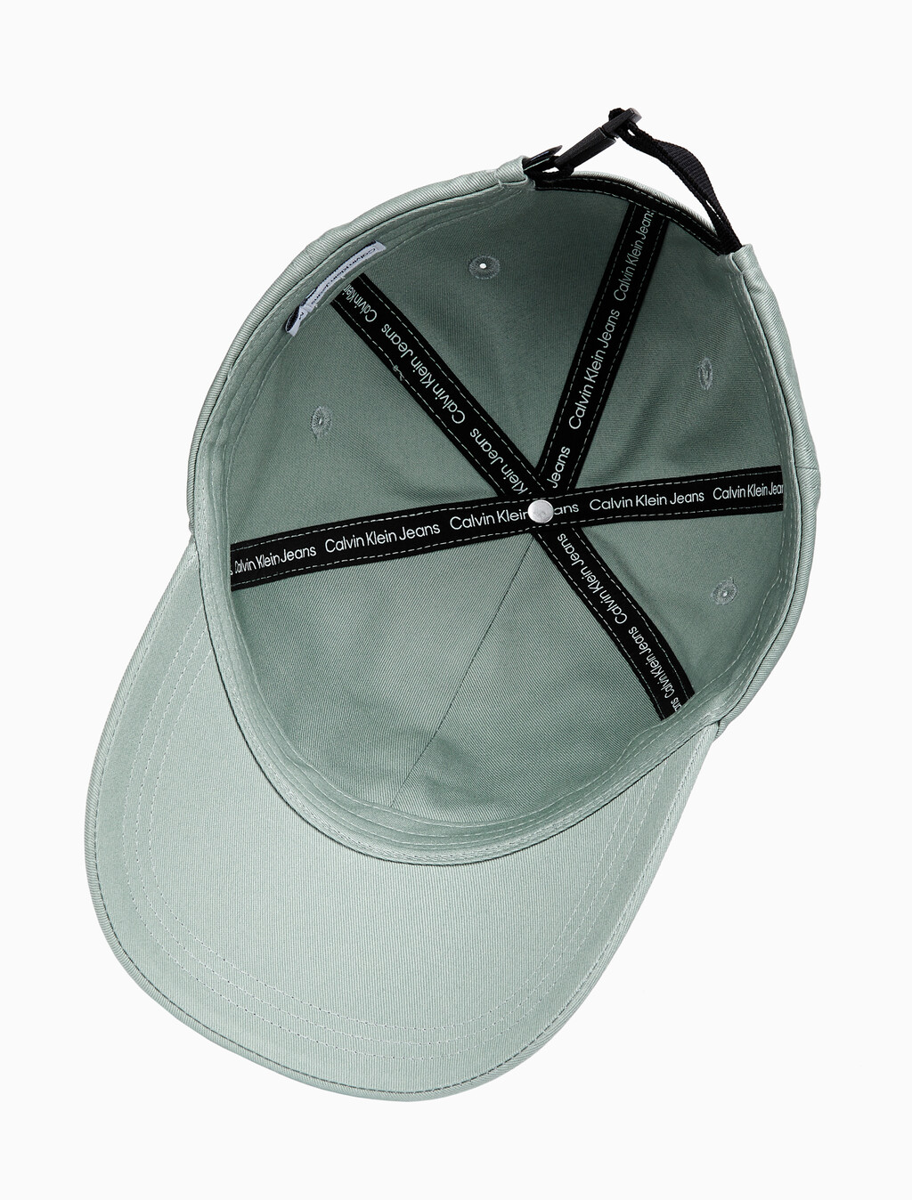 Buy 남녀공용 CKJ 모노그램 엠브로이더리 볼캡 in color KHAKI GREY