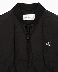 Buy 남성 울트라 라이트 다운 봄버 자켓 in color CK BLACK