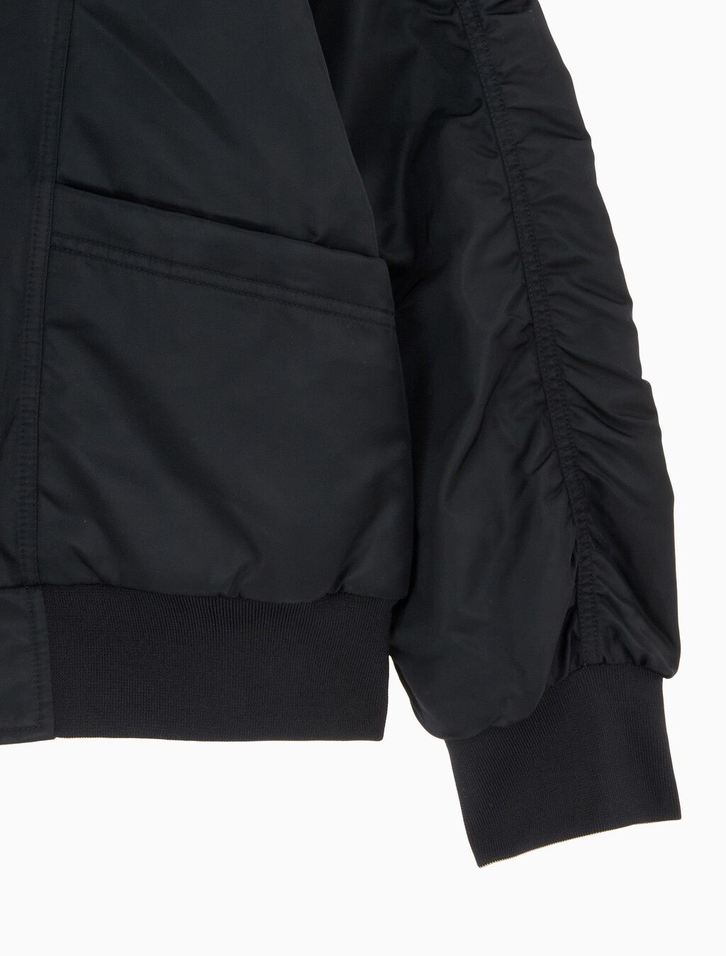 Buy 남성 리버서블 퀼팅 봄버 자켓 in color CK BLACK