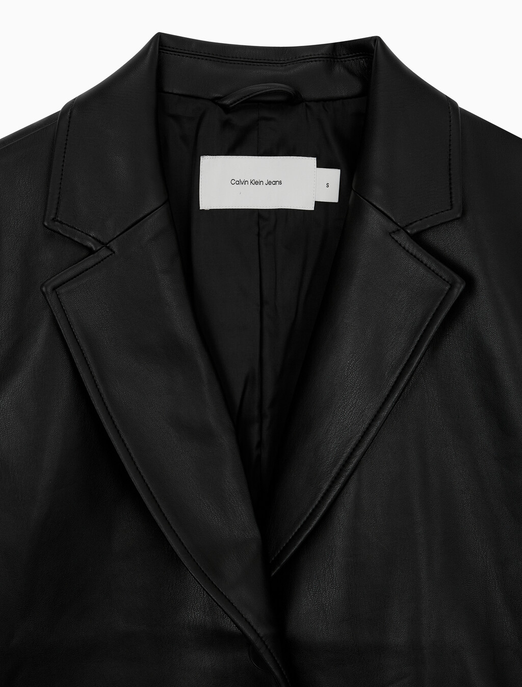 Buy 여성 폭스 레더 블레이저 자켓 in color CK BLACK