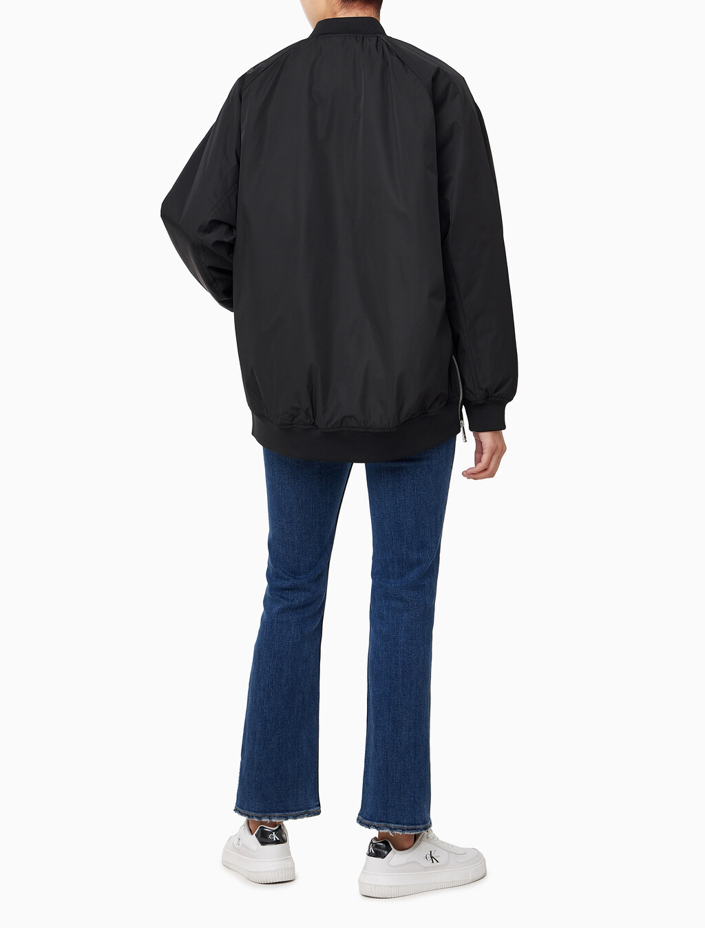 Buy 여성 롱 보머 자켓 in color CK BLACK
