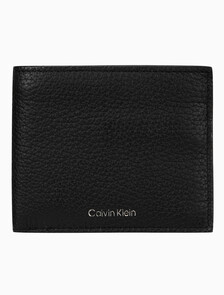 Buy 남성 CK 레더 코인포켓 빌폴드 in color BLACK