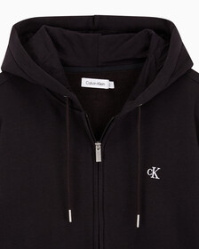 Buy 남성 아카이브 로고 플리스 집업 후디 in color BLACK BEAUTY