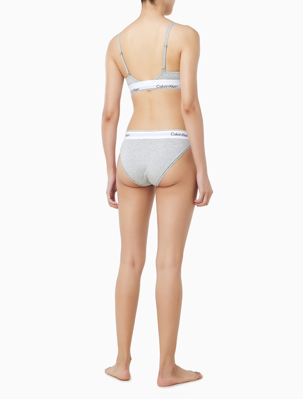 Buy 여성 아이콘 코튼 모달 트라이앵글 in color GREY HEATHER