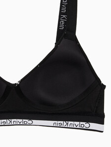 Buy 여성 모던코튼 훅앤아이 브라렛 in color DIAMOND LOGO PRINT_BLACK