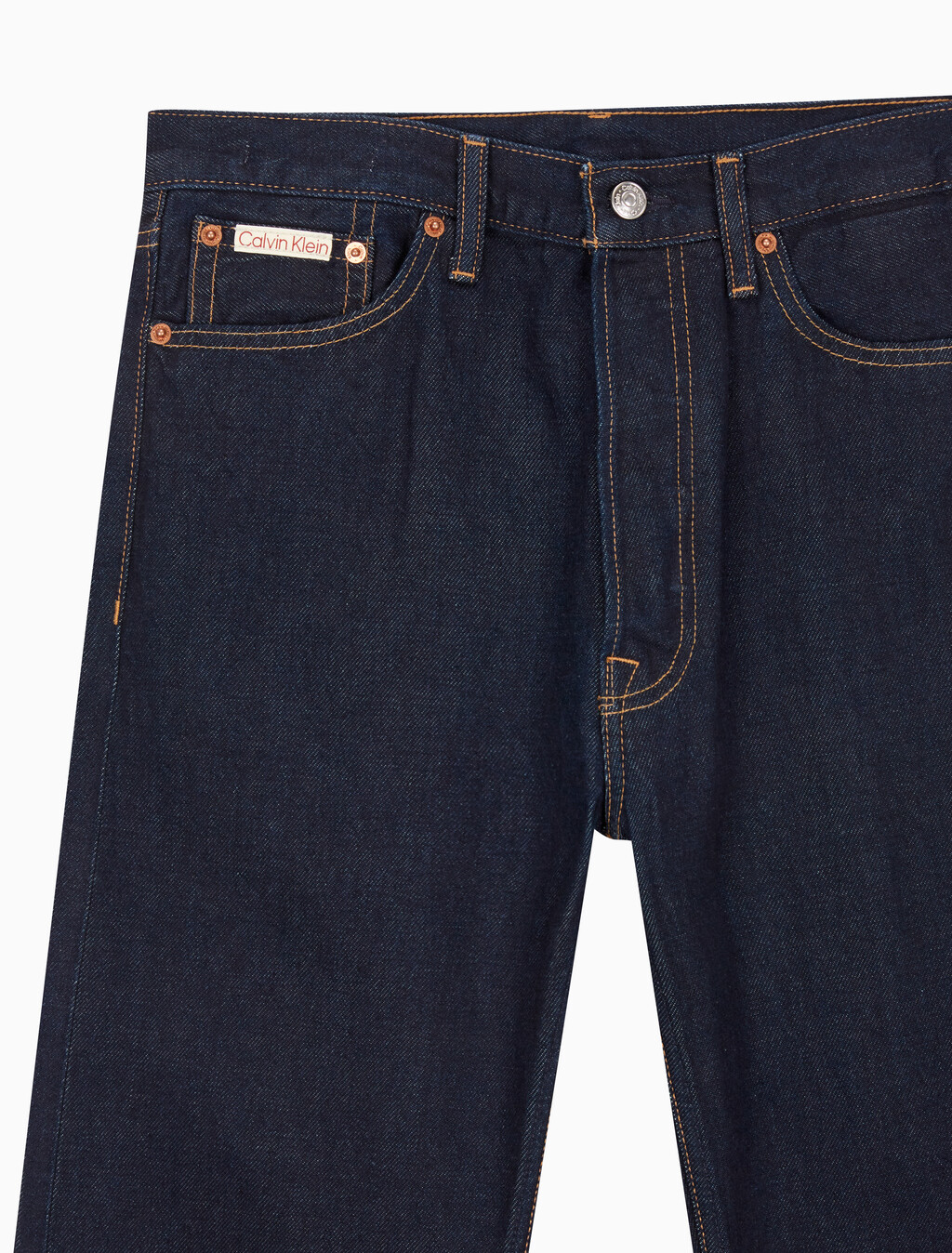 Buy 남성 스트레이트핏 린스 데님 in color CK RAW SELVEDGE